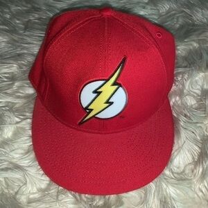 DC Comics FLASH Baseball Hat / Cap Red Size Small Medium